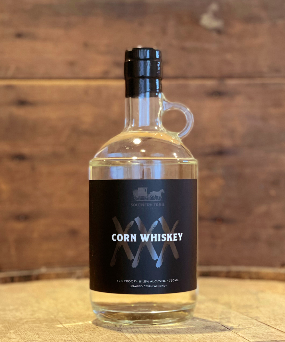 123 Corn Whiskey Southern Trail Distillery